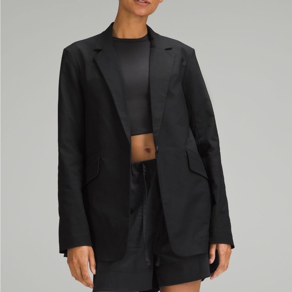 Lululemon relaxed twill blazer black XS NWT - Picture 9 of 11
